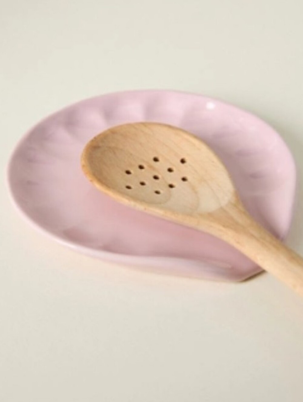 NWT Pink Ceramic Spoon Rest